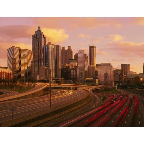 Atlanta Georgia skyline at dusk